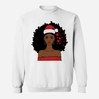 African American Christmas Santa Claus Sweatshirt | Crazezy