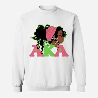 Aka Sorority Alpha-Kappa Pretty Girls With Twenty Pearls Sweatshirt | Crazezy