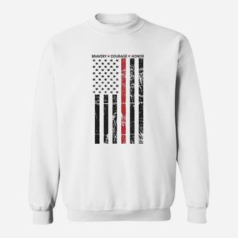 American Flag Bravery Courage Honor Sweatshirt - Thegiftio UK