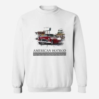 American Hotrod Muscle Car Belair Diner Motel Classic Graphic Sweatshirt | Crazezy CA