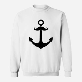 Anchor With A Mustache Sweatshirt | Crazezy
