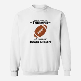 Andere Gehen Zur Therapie Rugby Sweatshirt - Seseable