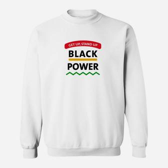 Aufstehen Schwarze Power- Sweatshirt - Seseable