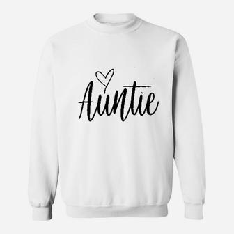 Auntie Heart Sweatshirt | Crazezy