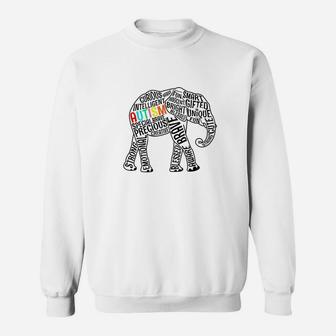 Autism Awareness Elephant Autism Awareness Sweatshirt - Thegiftio UK