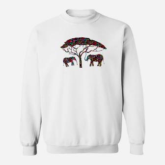 Autism Elephant Novelty Puzzle Tree Tee Sweatshirt - Thegiftio UK