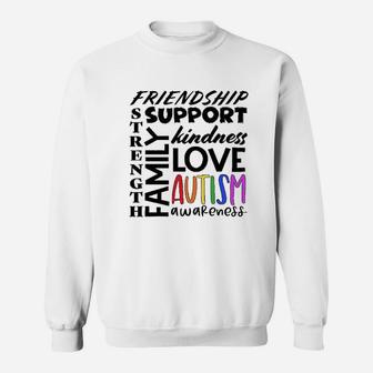 Awareness Love Friendship Support Sweatshirt | Crazezy