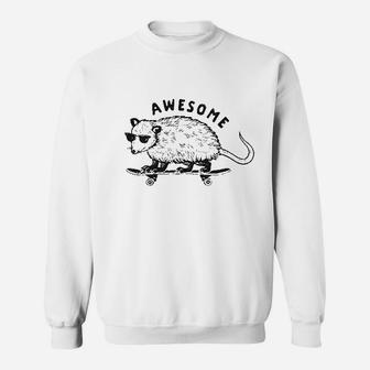 Awesome Possum Funny Cool 90S Retro Animal Lover Graphic Sweatshirt | Crazezy UK
