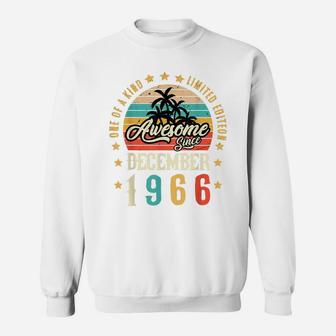 Awesome Since December 1966 Vintage 55Th Birthday Sweatshirt | Crazezy AU