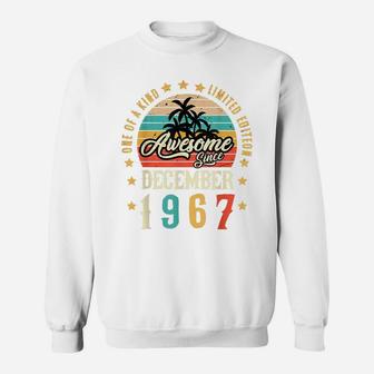 Awesome Since December 1967 Vintage 54Th Birthday Sweatshirt | Crazezy