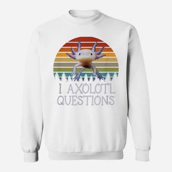 Axolotl Shirt Womens Kids Vintage Gifts Funny Cute Axolotl Sweatshirt | Crazezy UK