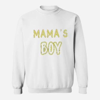 Baby Boy Mamas Boy Sweatshirt | Crazezy UK