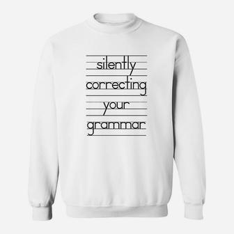 Baby Silently Correcting Your Grammar Sweatshirt | Crazezy UK
