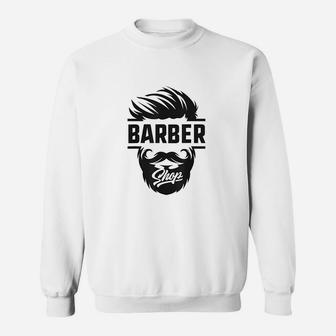 Barber Shop Apron Hair Set Sweatshirt | Crazezy