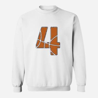 Basketball 4Th Birthday Gift For Four Year Old Sweatshirt | Crazezy AU