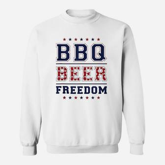 Bbq Beer Freedom Sweatshirt | Crazezy