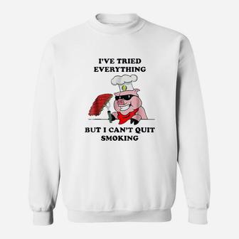 Bbq Grill Master Cant Quit Smoking Meat Sweatshirt | Crazezy CA