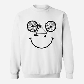 Bicycle Smiling Face Sweatshirt | Crazezy AU
