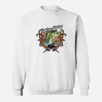 Big Bass Fishing Sweatshirt | Crazezy