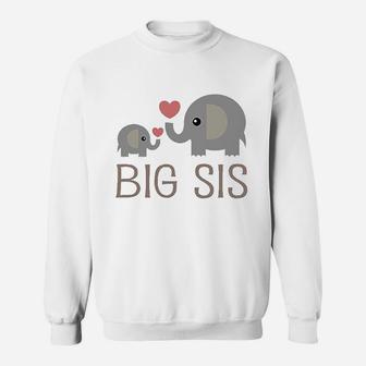 Big Sis Elephant Toddler Sweatshirt - Thegiftio UK