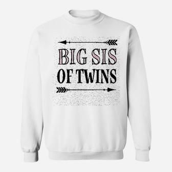 Big Sis Of Twins Sister Sweatshirt | Crazezy CA