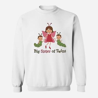Big Sister Of Twins Sweatshirt | Crazezy UK