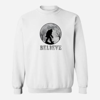 Bigfoot Full Moon Sasquatch Believe Bigfoot Sweatshirt - Thegiftio UK