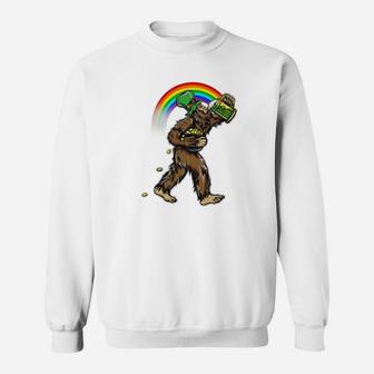Bigfoot Leprechaun St Patricks Day Sweatshirt - Thegiftio UK
