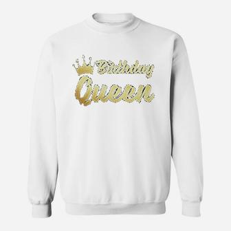 Birthday Squad Crown Birthday Party Sweatshirt | Crazezy