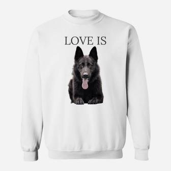 Black German Shepherd Shirt Shepard Tshirt Dog Mom Dad Love Sweatshirt | Crazezy