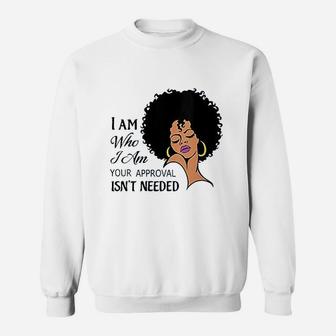 Black Queen Lady Curly Natural Afro African American Ladies Sweatshirt | Crazezy