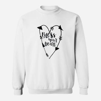 Bless Your Heart Southern Charm Saying Black Sweatshirt | Crazezy UK