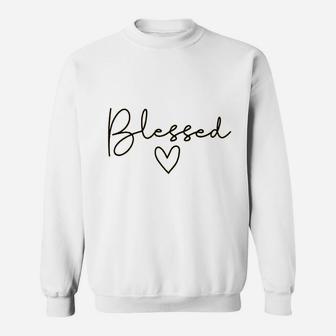 Blessed Heart Sweatshirt | Crazezy