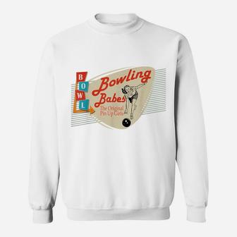 Bowling Babes Vintage Retro Matching Bowling Team Shirt Sweatshirt | Crazezy