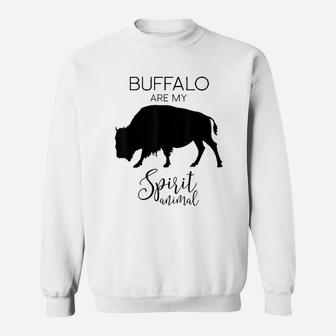 Buffalo Bison Spirit Animal Sweatshirt | Crazezy
