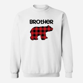 Buffalo Plaid Brother Bear Tee Big Brother Sweatshirt - Thegiftio UK