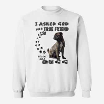 Bugg Quote Mom, Pugin Dad Print, Cute Boston Terrier Pug Dog Sweatshirt | Crazezy DE