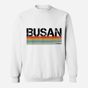 Busan Retro Vintage Stripes T Shirt, Korean Souvenir & Gift Sweatshirt | Crazezy