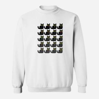 Business Catual Bowtie Wearing Gradient Cats Sweatshirt - Thegiftio UK