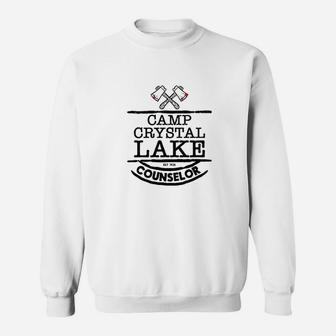 Camp Crystal Lake Counselor Staff Costume White Sweatshirt | Crazezy