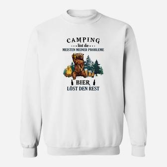 Camping Löst Die Meisten Meiner Probleme Camping Sweatshirt - Seseable