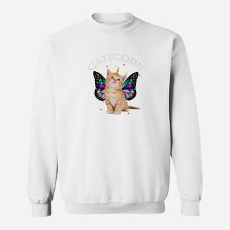 Caticorn Rainbow Shirt Kitty Unicorn Gift Idea Sweatshirt - Thegiftio UK