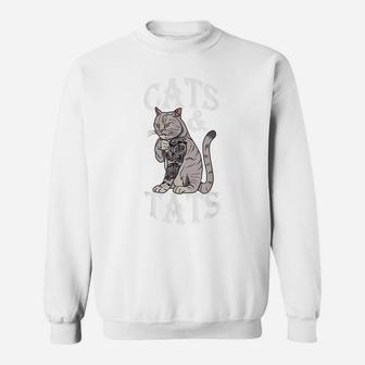 Cats And Tats Shirt Sweatshirt | Crazezy
