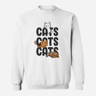 Cats Cats Cats Funny Pet Kitty Lover Sweatshirt - Thegiftio UK