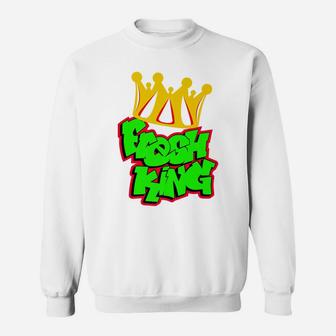 Celebrate Juneteenth Fresh King Black Dad Father's Day Funny Sweatshirt | Crazezy