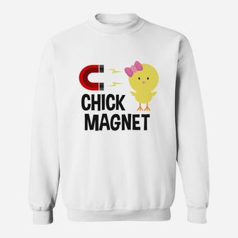 Chick Magnet Cute Tee For Boys Funny Easter Boys Sweatshirt - Thegiftio UK