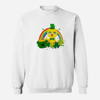 Chicken Leprechaun Irish Gold Shamrock Sweatshirt - Thegiftio UK