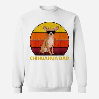 Chihuahua Dog Dad Sunset Vintage Best Chihuahua Dad Ever Sweatshirt | Crazezy
