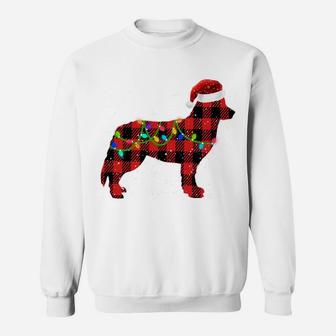 Christmas Lights Bernese Mountain Dog Lover Dog Dad Dog Mom Sweatshirt | Crazezy