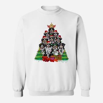 Christmas Pajama Bernese Mountain Tree Xmas For Dog Dad Mom Sweatshirt | Crazezy DE